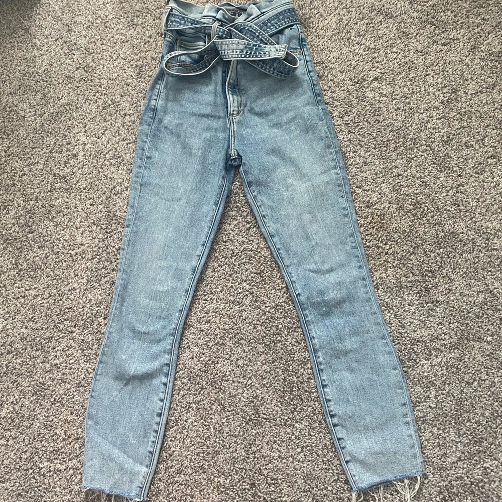 Abercrombie High Rise Paperbag Jeans